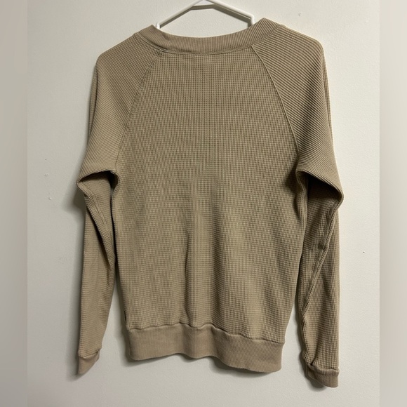 TNA Brown Waffleknit Long Sleeve Shirt - Picture 2 of 3